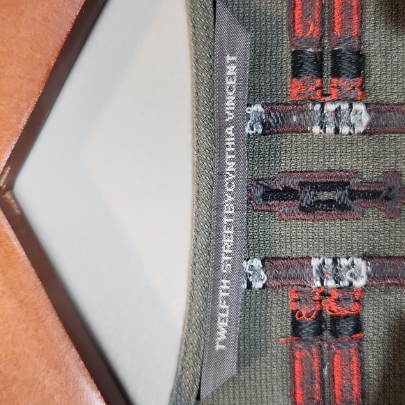 Twelfth Street by Cynthia Vincent Totem Mini Green Boho Tunic Dress Size 2 - Picture 4 of 11